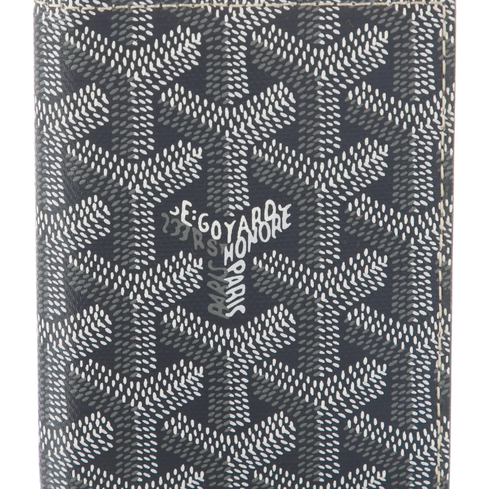 Lushentic Quality Bags – Small Bifold Wallet in Grey Goyardine Canvas