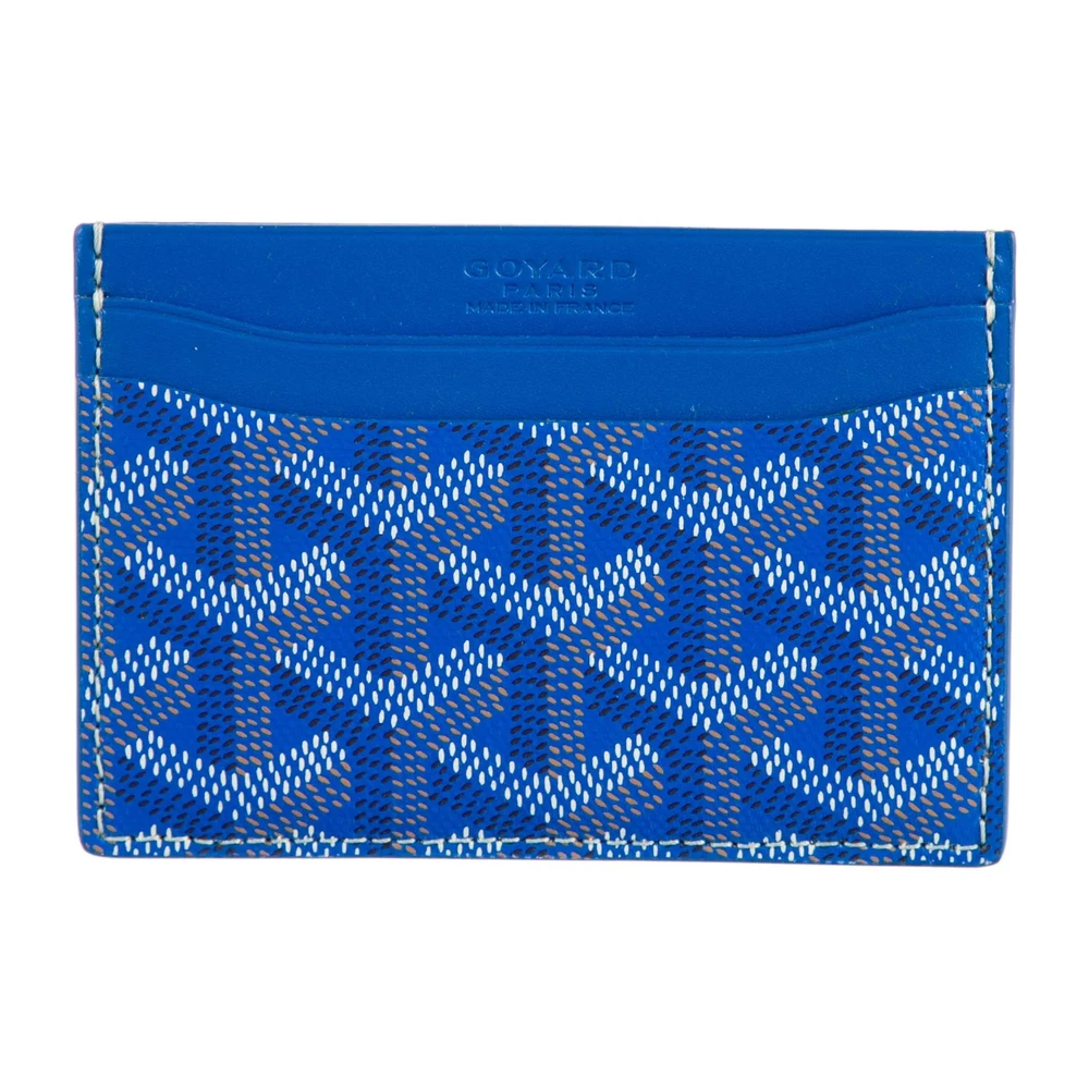 Lushentic Grade Replicas: Small Saint Sulpice Card Holder, Blue Goyardine - Image 3
