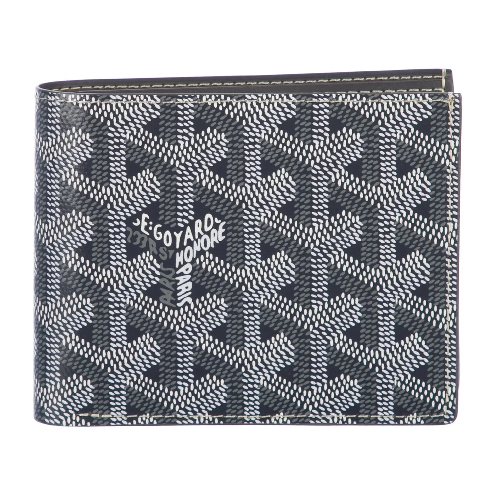 Lushentic Small Wallet in Grey Goyardine Printed Canvas