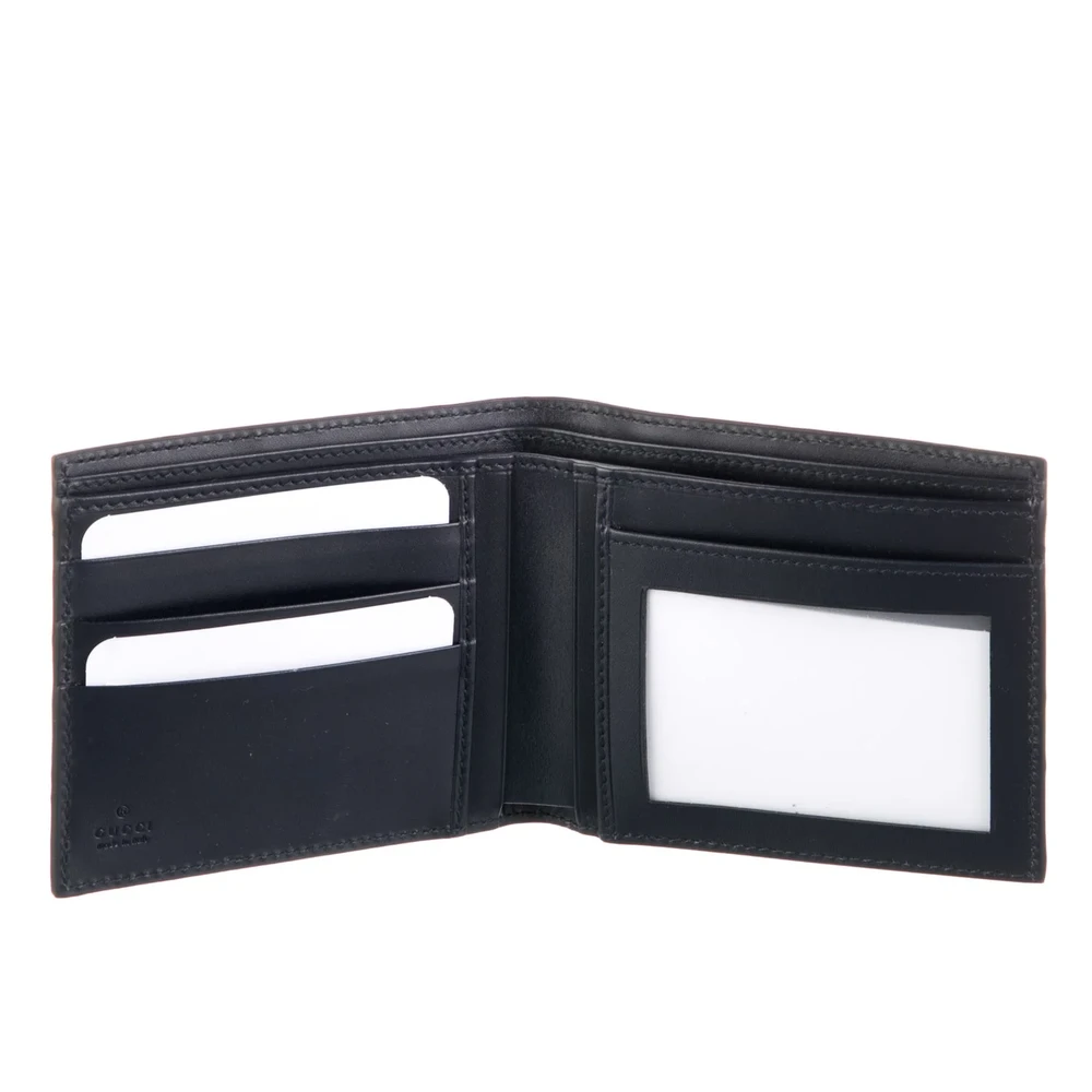 Lushentic Grade Replica Bags Medium Bifold Wallet Blue Web Accent - Image 3