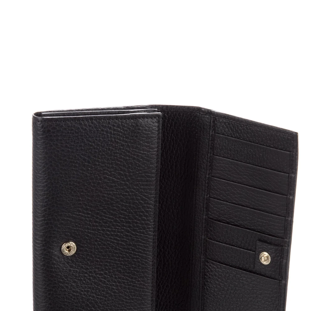 Lushentic Class Medium Continental Wallet in Black Calfskin Leather - Image 3