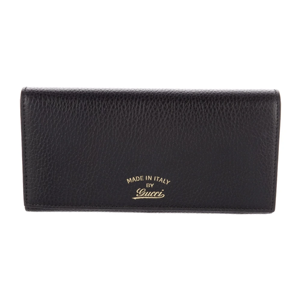 Lushentic Class Medium Continental Wallet in Black Calfskin Leather