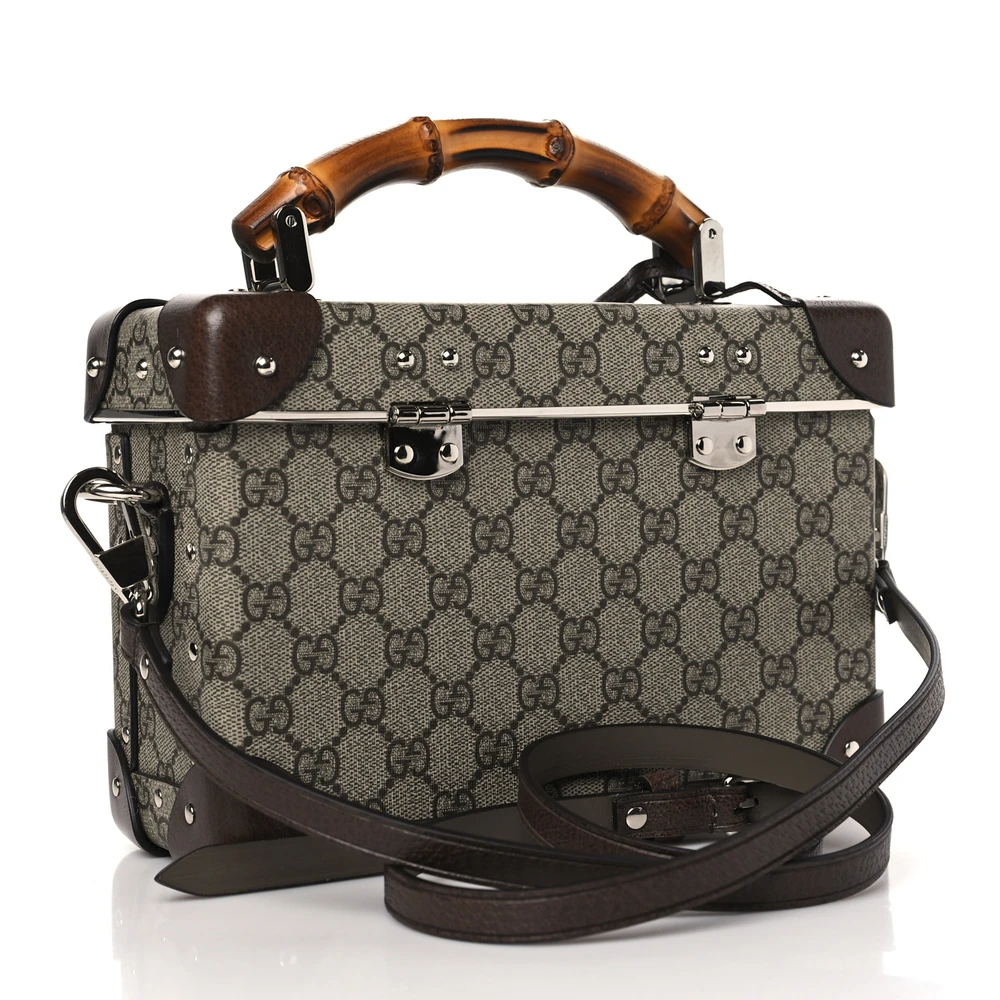 Replica Gucci Globe-Trotter Beauty Case in Brown GG Supreme Canvas - Image 3