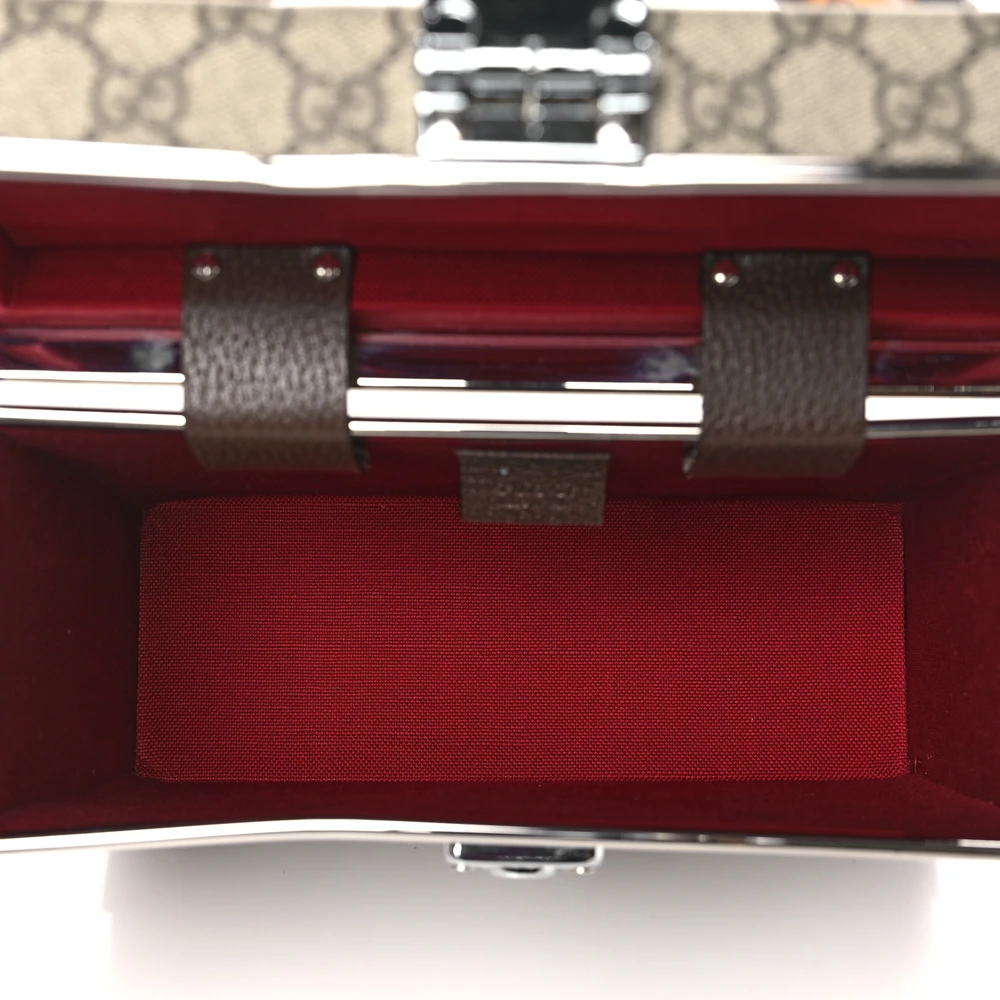 Replica Gucci Globe-Trotter Beauty Case in Brown GG Supreme Canvas - Image 7