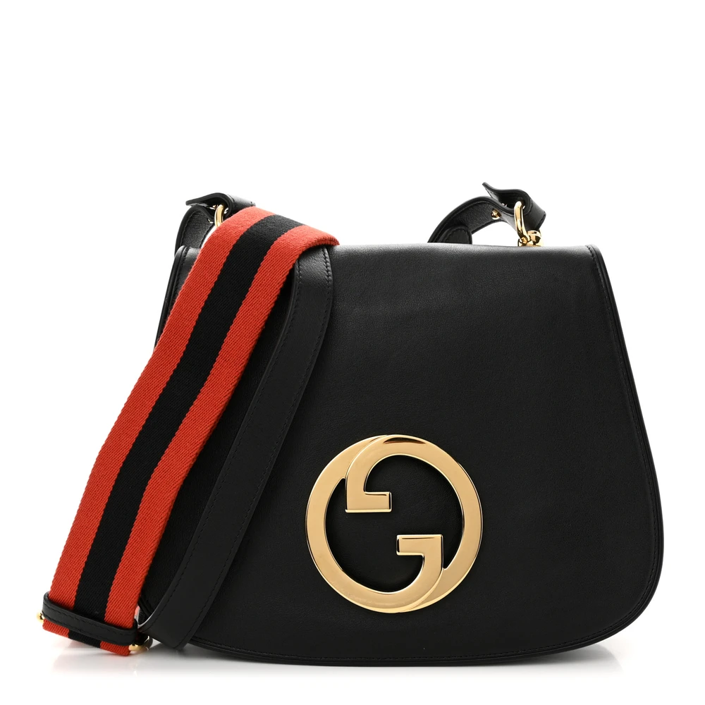 Lushentic Grade Medium Web Blondie Shoulder Flap Bag Black Roxy - Premium Alternative Bag