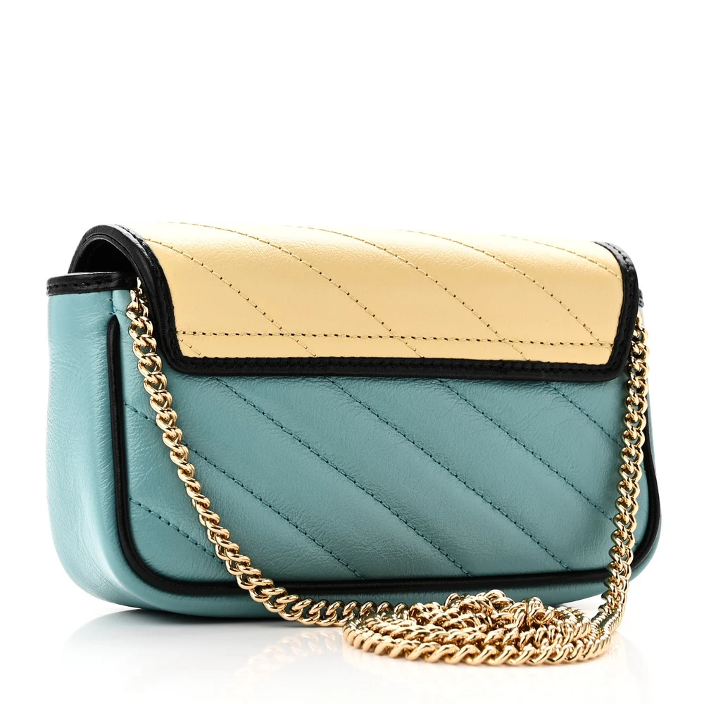 Lushentic GG Marmont Mini Handbag in Azalea Multicolor Leather - Image 3