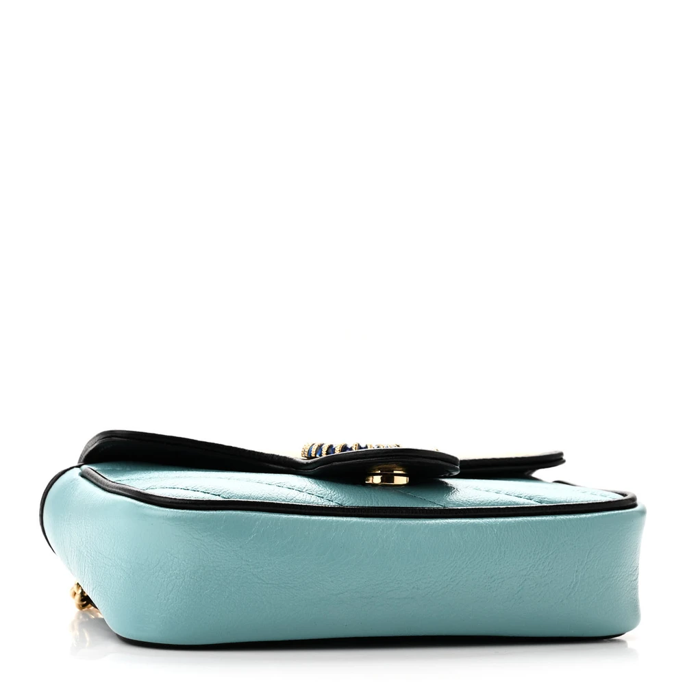 Lushentic GG Marmont Mini Handbag in Azalea Multicolor Leather - Image 6