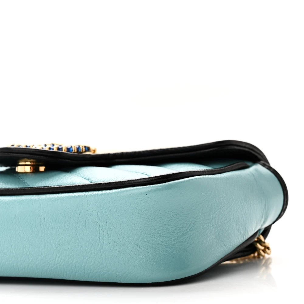 Lushentic GG Marmont Mini Handbag in Azalea Multicolor Leather - Image 5