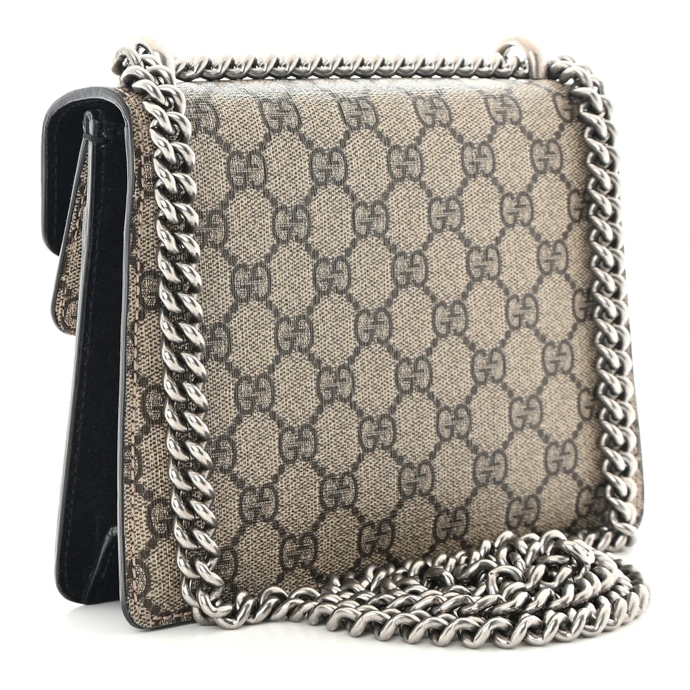 Lushentic Bags Mini Dionysus Shoulder Bag Black GG Supreme Canvas - Image 3