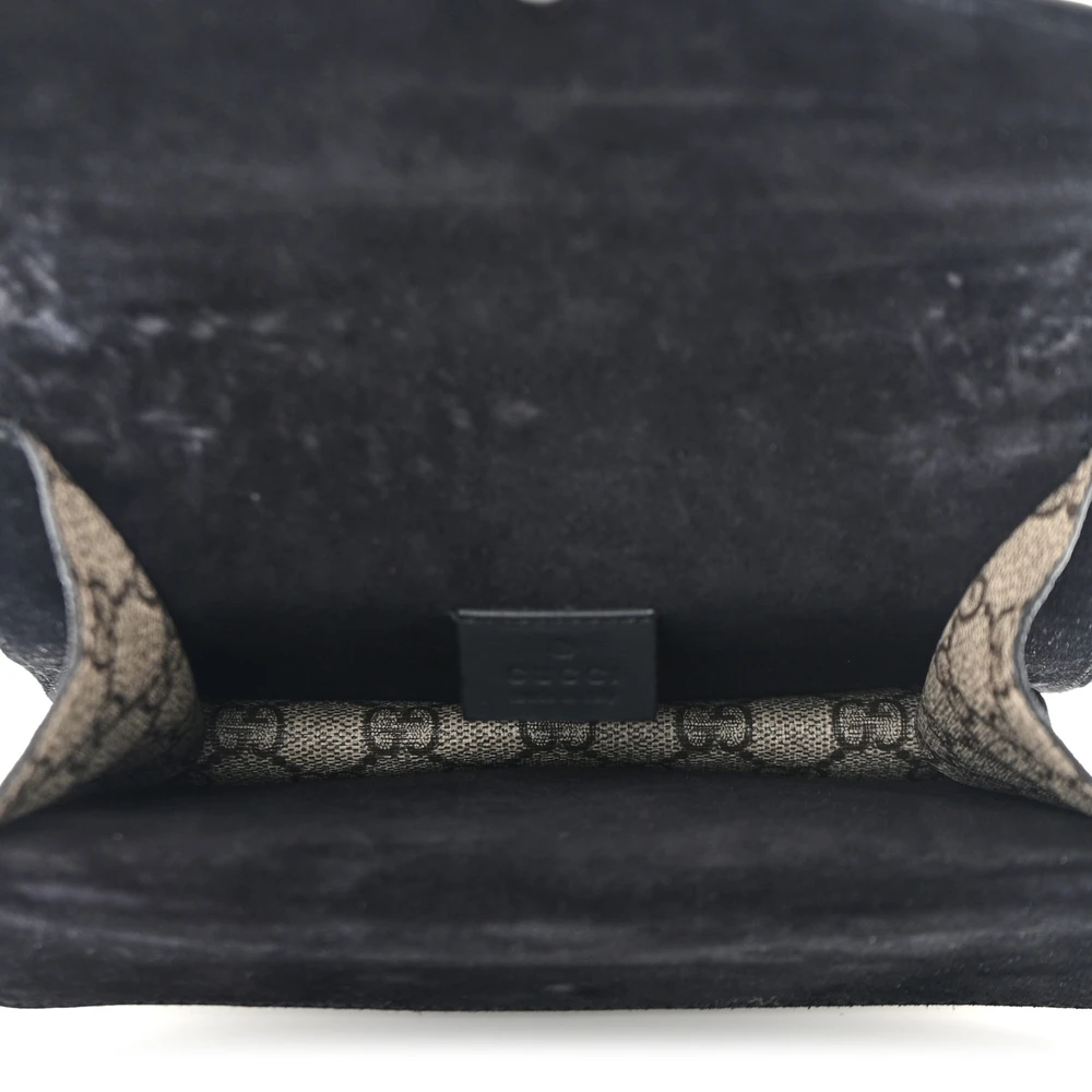 Lushentic Bags Mini Dionysus Shoulder Bag Black GG Supreme Canvas - Image 7