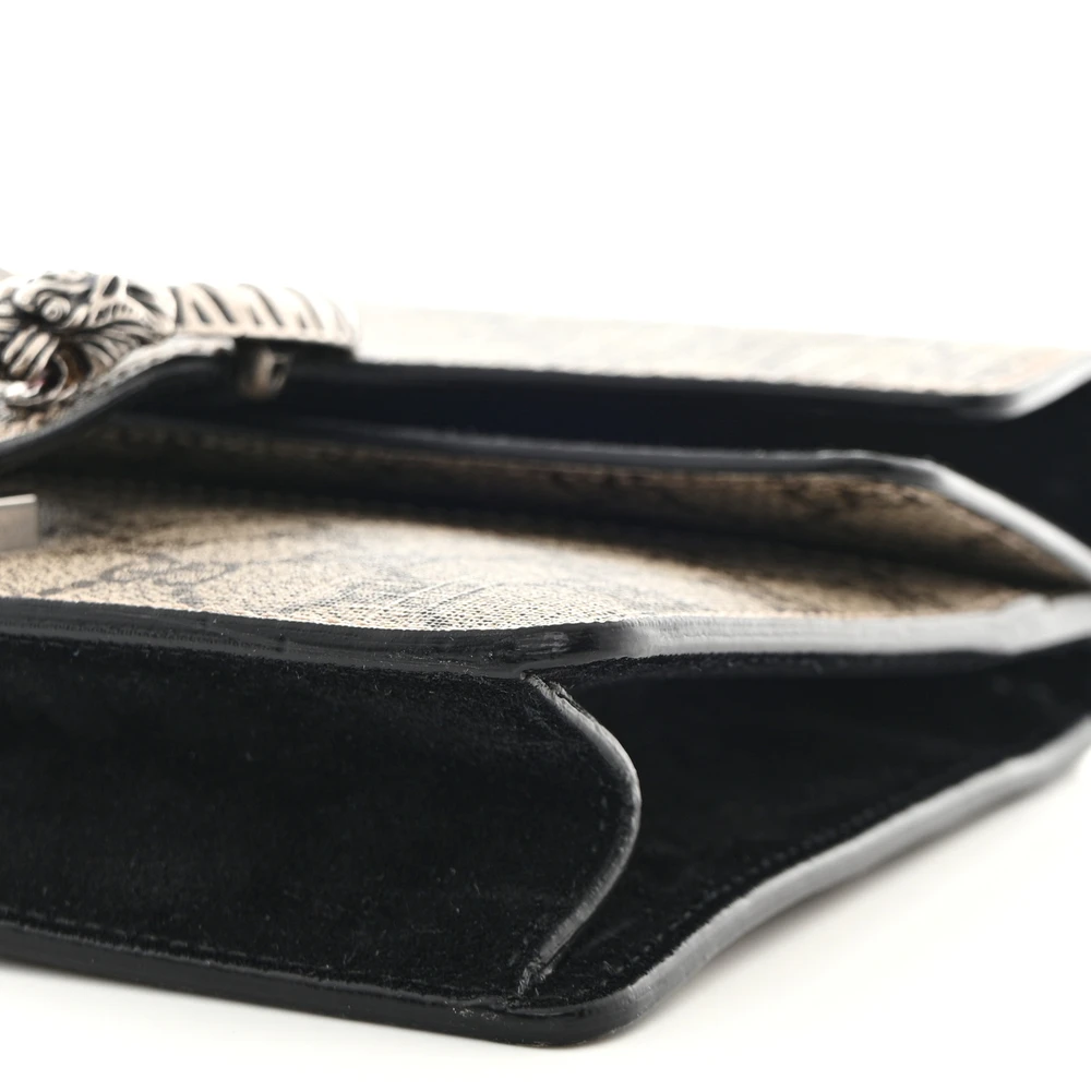 Lushentic Bags Mini Dionysus Shoulder Bag Black GG Supreme Canvas - Image 4