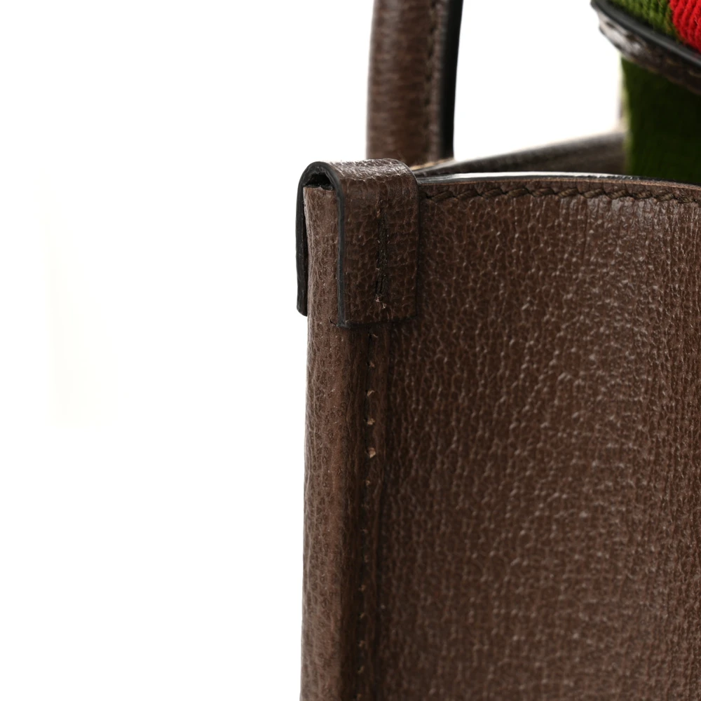 Lushentic Bags Mini Vertical Tote – Camel, Ebony, Textured Leather - Image 8