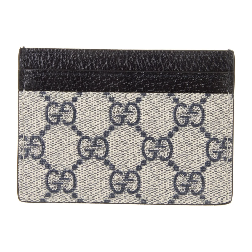Lushentic Small Card Holder in Blue GG Monogram Canvas - Image 2