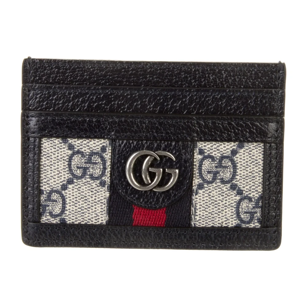 Lushentic Small Card Holder in Blue GG Monogram Canvas