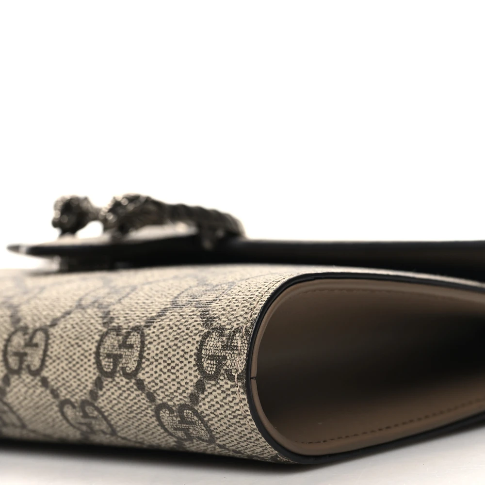 Lushentic Reviews Small Dionysus Clutch Taupe GG Supreme Monogram - Image 4