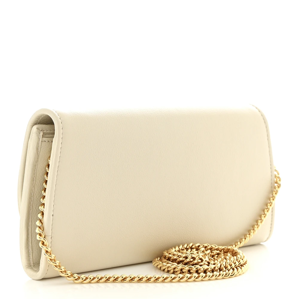 Lushentic Small Roxy Blondie Continental Chain Wallet in Mystic White - Image 3