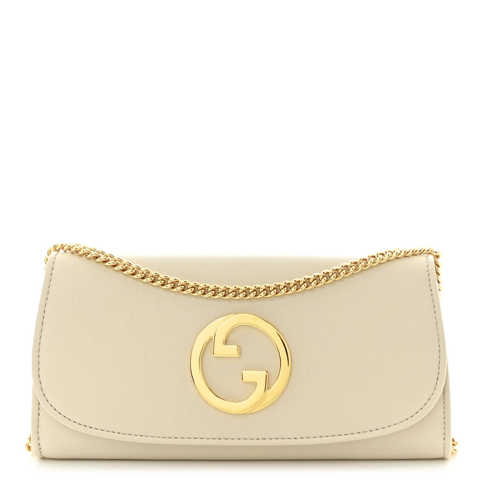 Lushentic Small Roxy Blondie Continental Chain Wallet in Mystic White