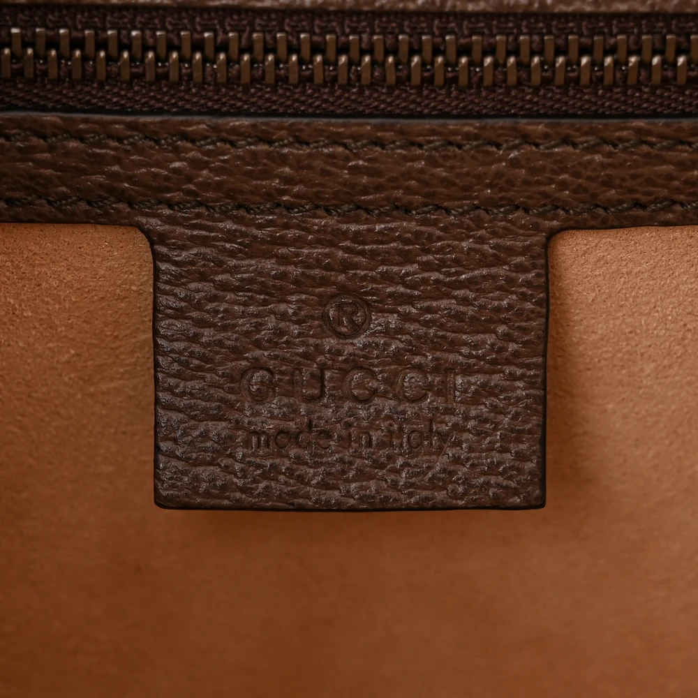 Lushentic Ophidia Padlock Top Handle Bag in GG Supreme Canvas - Image 2