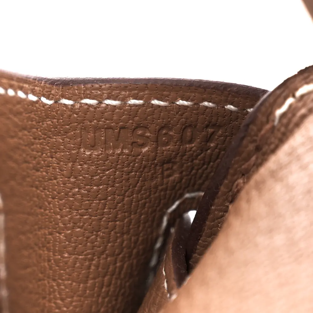 Lushentic Quality Birkin 25 Brown Togo Leather Palladium Hardware - Image 8