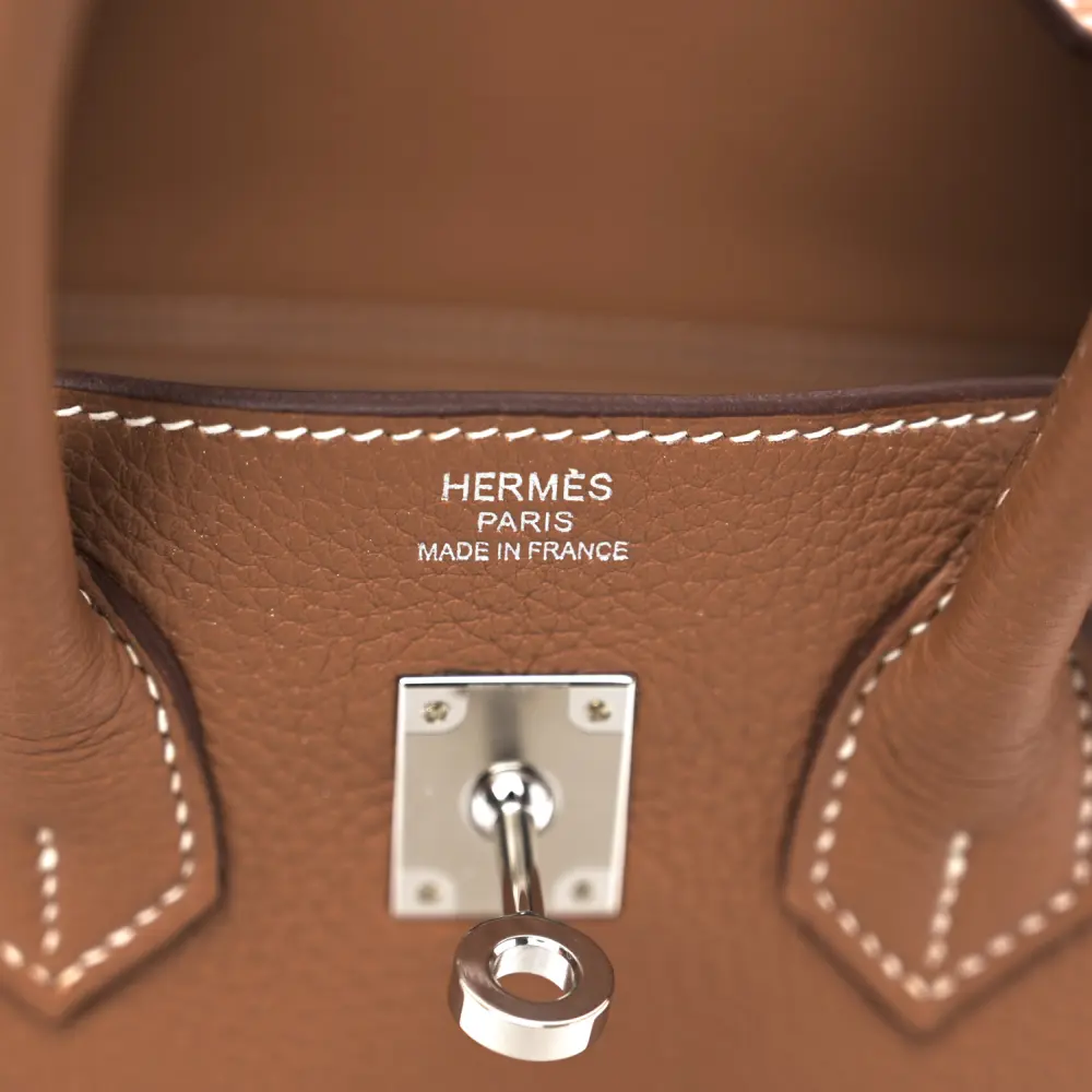 Lushentic Quality Birkin 25 Brown Togo Leather Palladium Hardware - Image 2