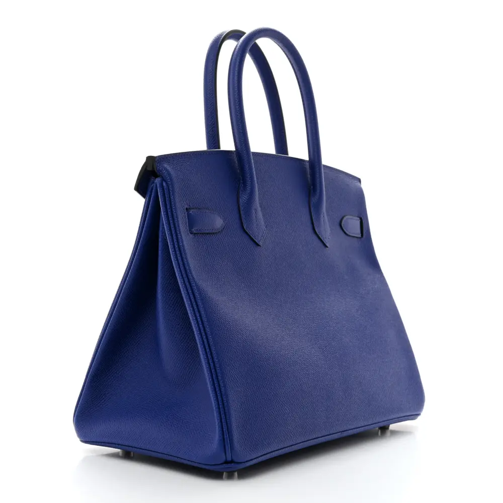 Lushentic Birkin 30 Bleu Electrique Epsom Leather Palladium Hardware - Image 3