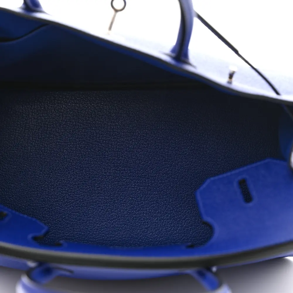 Lushentic Birkin 30 Bleu Electrique Epsom Leather Palladium Hardware - Image 7