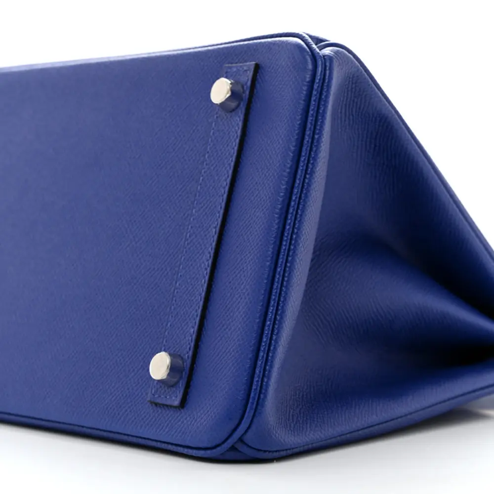 Lushentic Birkin 30 Bleu Electrique Epsom Leather Palladium Hardware - Image 5