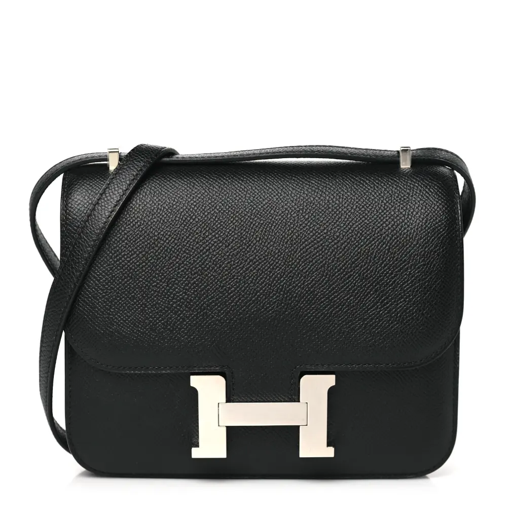 Lushentic Hermès Constance 18 Black Epsom Leather Gold Hardware Front