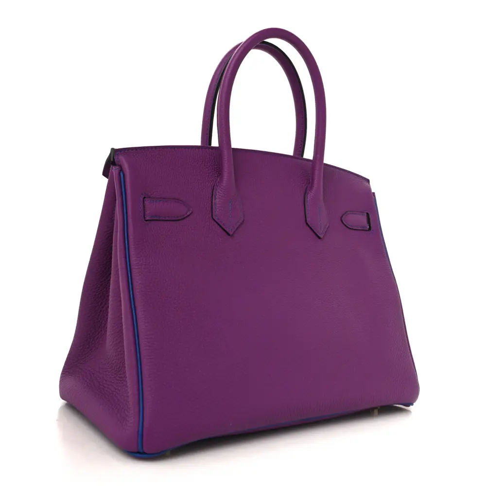 Lushentic Bag Horseshoe Birkin 30 Anemone Bleu Electrique Togo Leather - Image 3