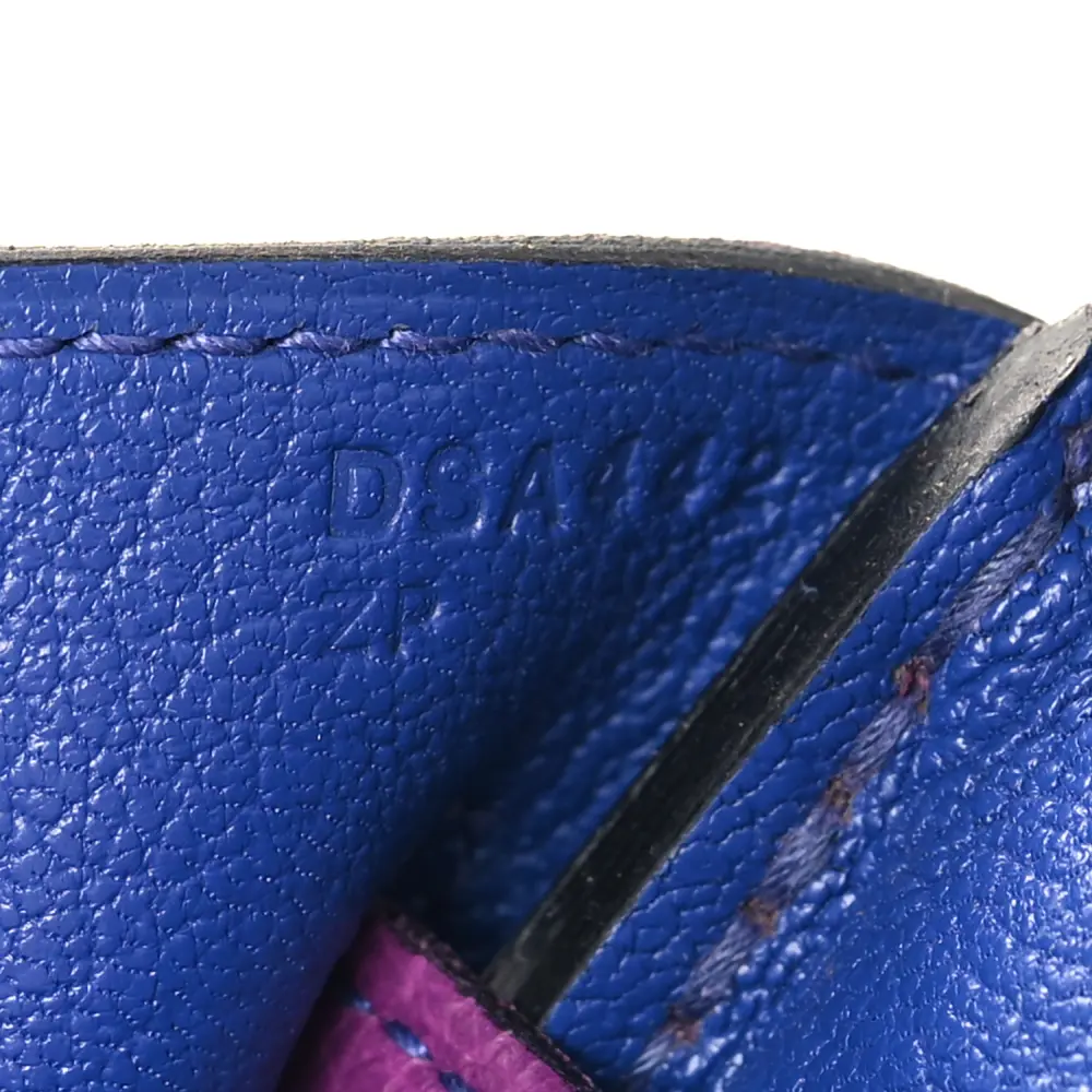 Lushentic Bag Horseshoe Birkin 30 Anemone Bleu Electrique Togo Leather - Image 8