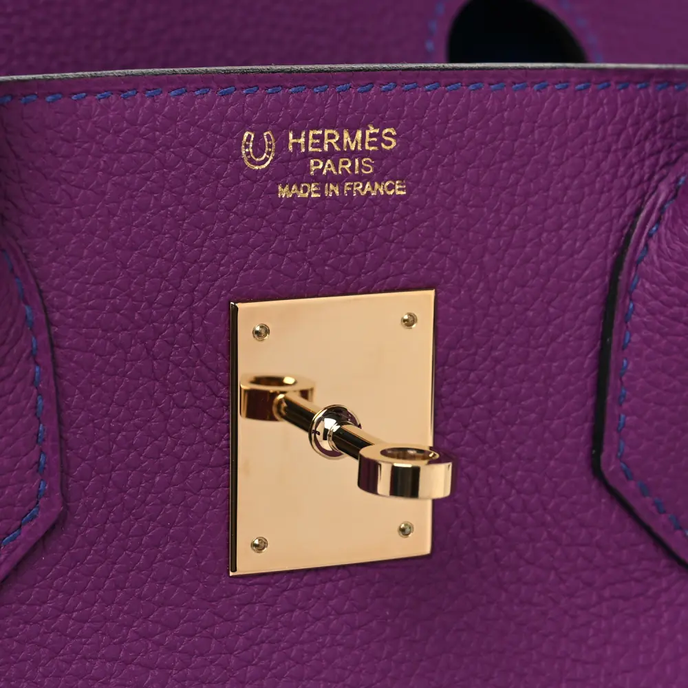 Lushentic Bag Horseshoe Birkin 30 Anemone Bleu Electrique Togo Leather - Image 2