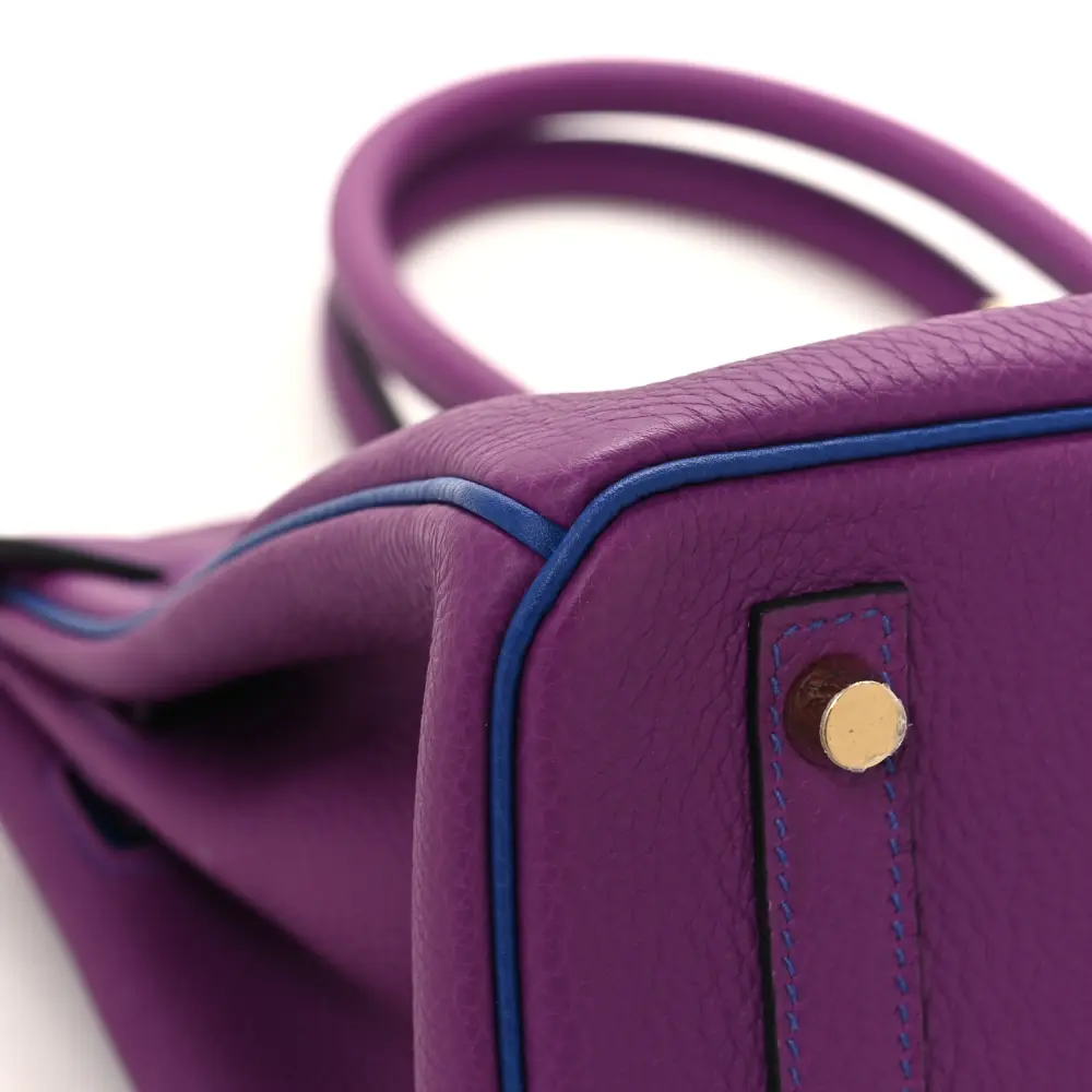 Lushentic Bag Horseshoe Birkin 30 Anemone Bleu Electrique Togo Leather - Image 4