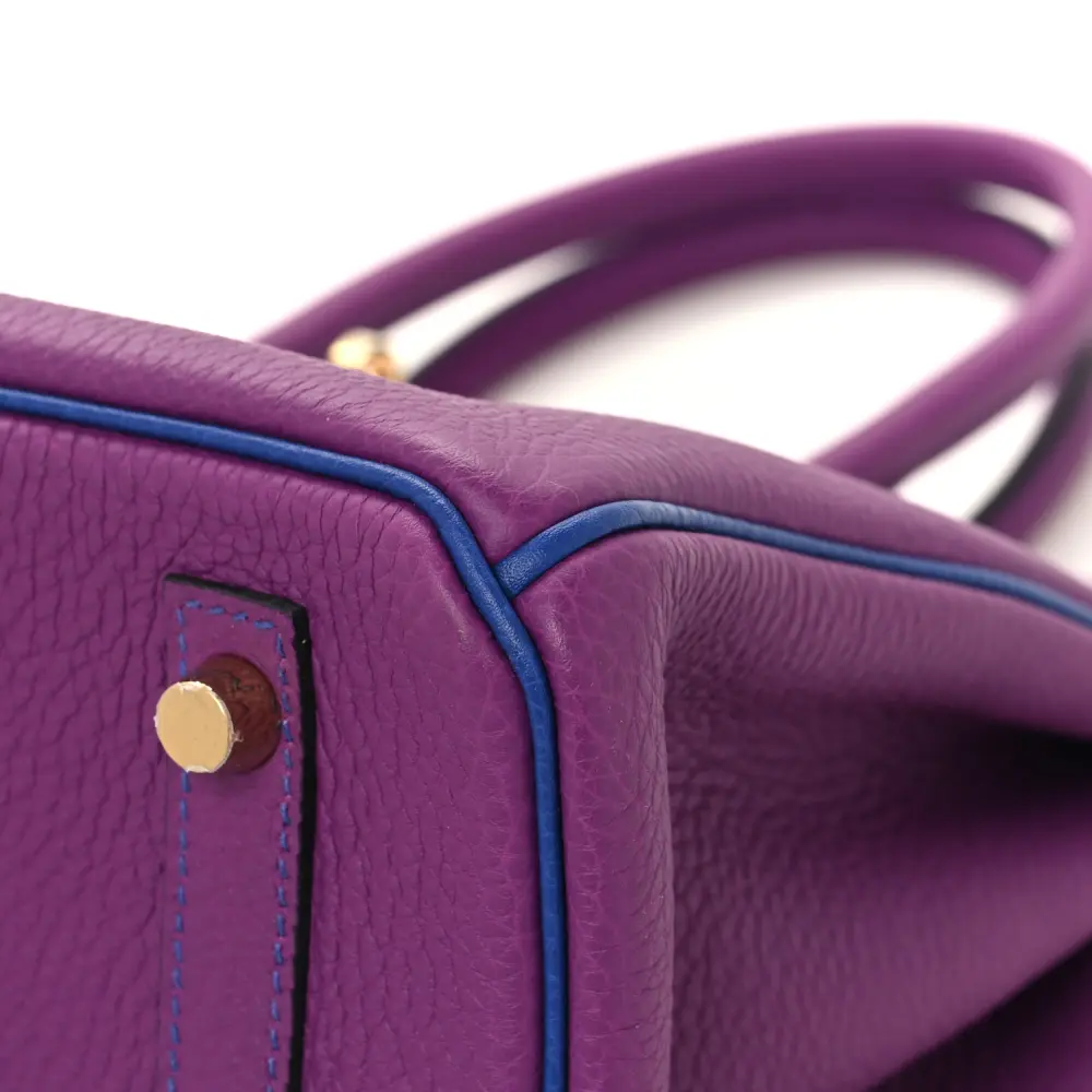 Lushentic Bag Horseshoe Birkin 30 Anemone Bleu Electrique Togo Leather - Image 5
