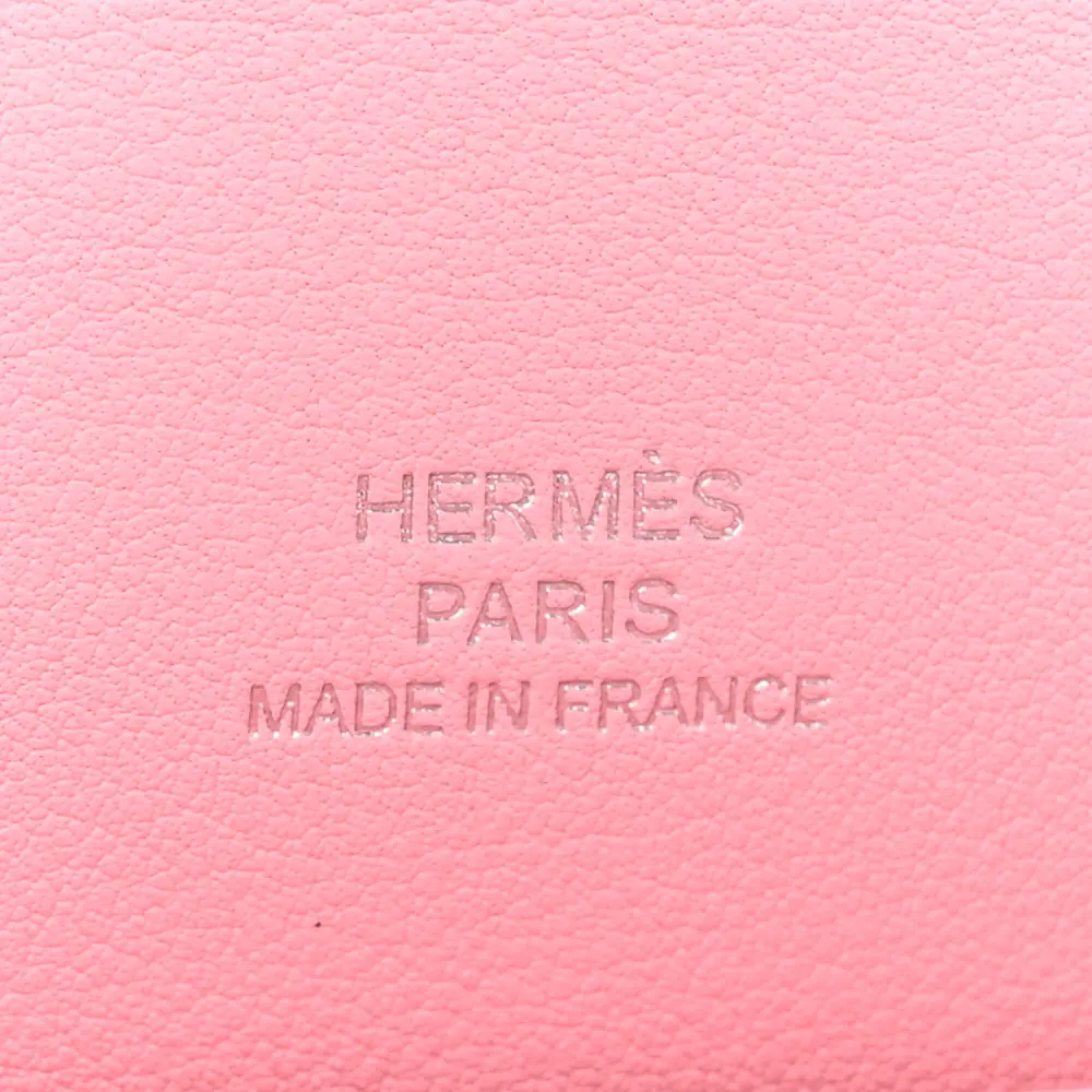 Lushentic Replica Handbags: Kelly Pochette Clutch Rose Sakura Swift Leather SHW - Image 2