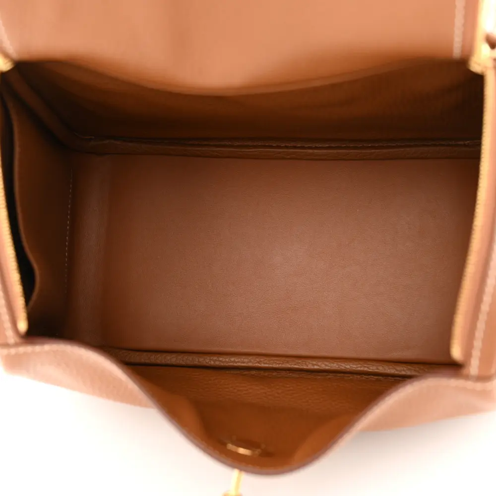 Lushentic Grade Bag - Lindy 26 Brown Taurillon Clemence Leather - Image 7