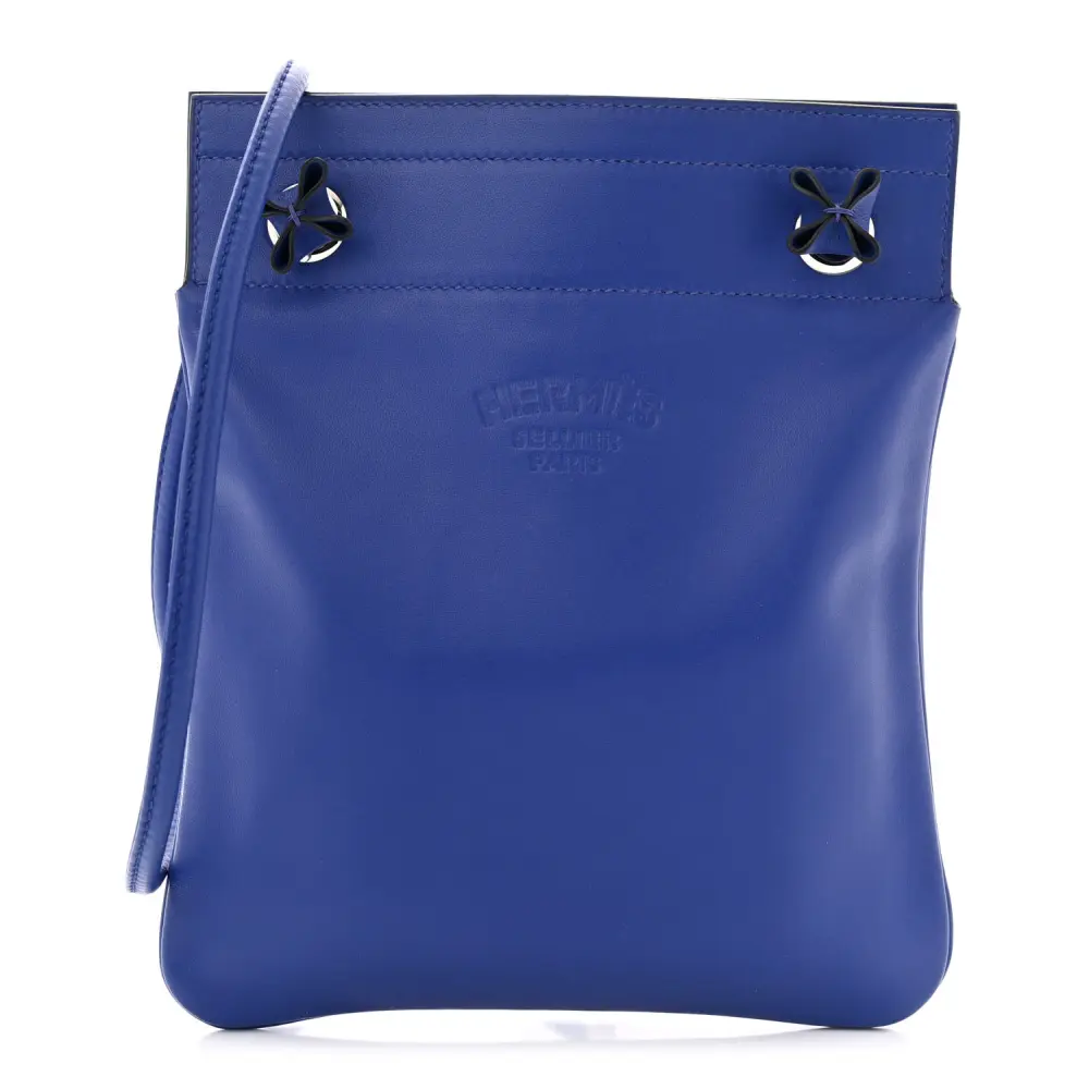 Lushentic Hermès Mini Aline Bleu Électrique Milo Lambskin Swift Leather Front