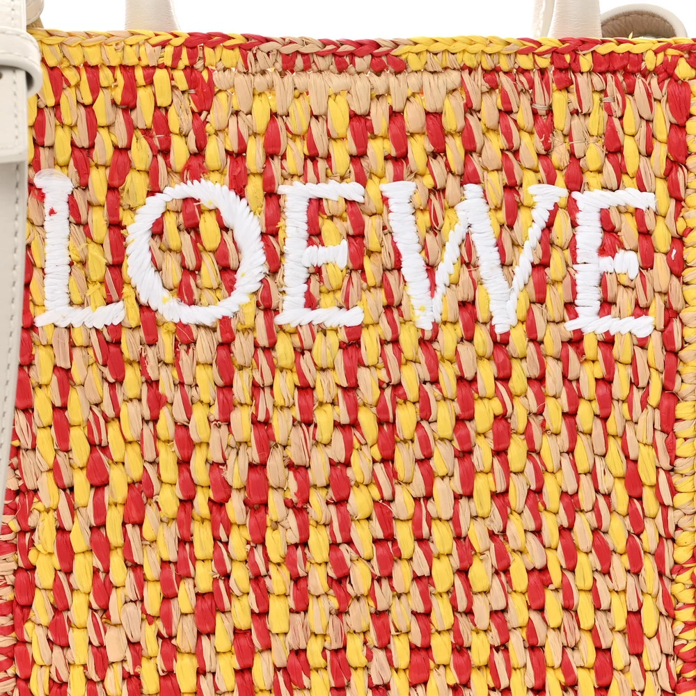 Lushentic Replica Handbags A5 Tote Bag - Multicolor Raffia Leather - Image 2