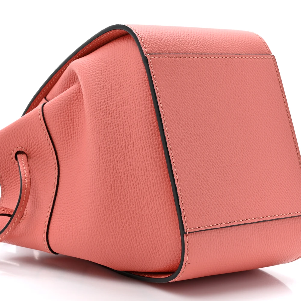 Lushentic Designer Hammock Shoulder Bag Mini Pink Tulip Leather - Image 5