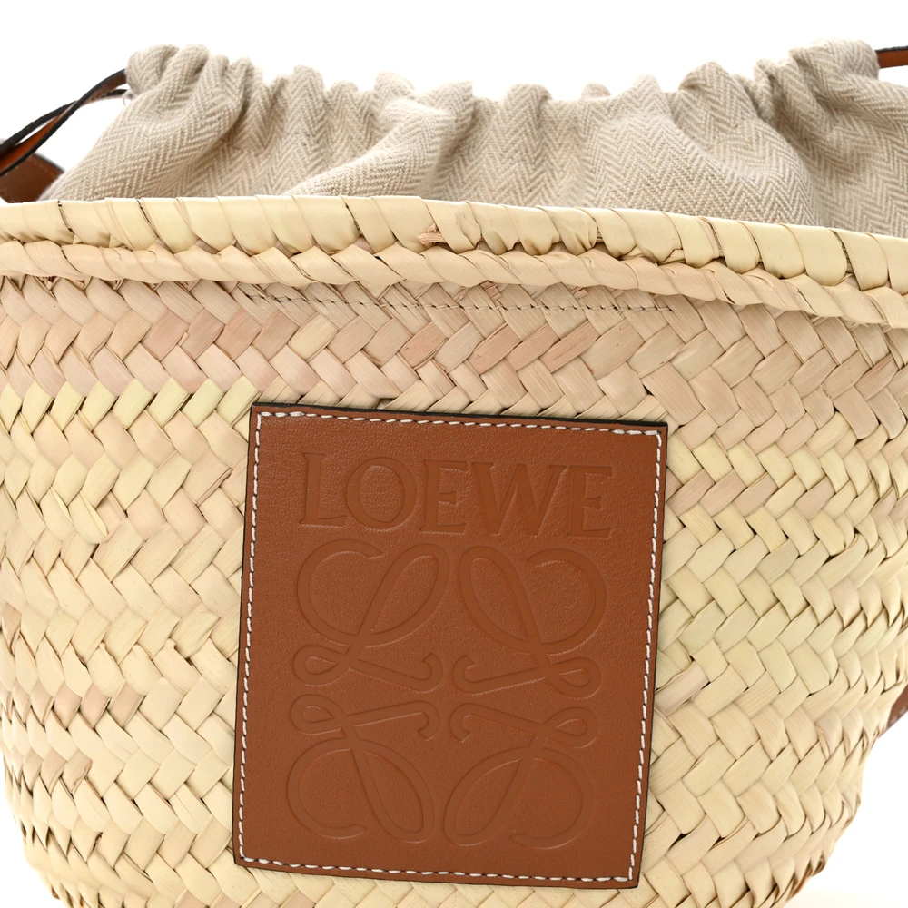 Lushentic Mini Bucket Bag in Natural Tan Calfskin Leather - Image 8
