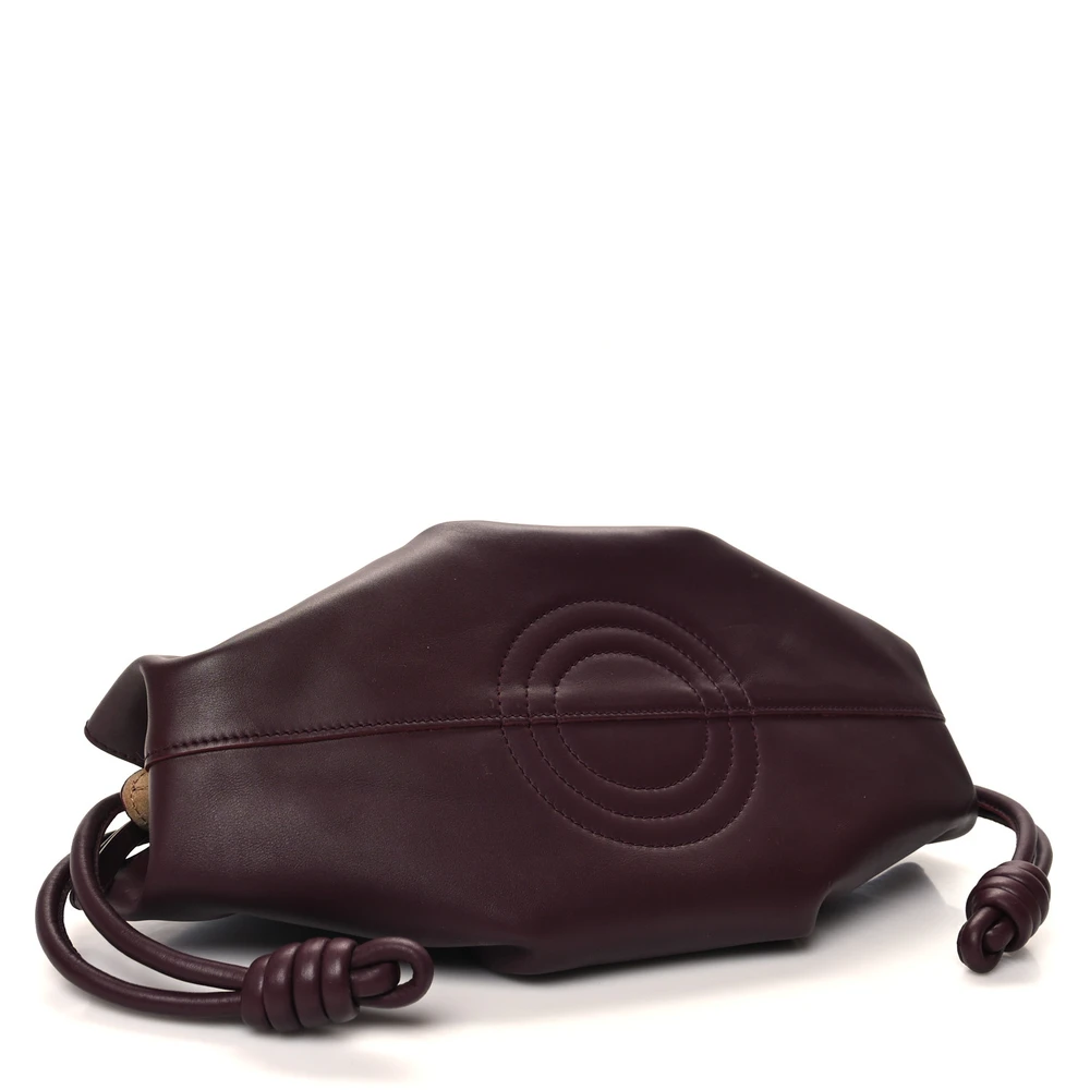 Lushentic Grade Paseo Bag - Small Burgundy Shiny Nappa Calfskin Leather - Image 6