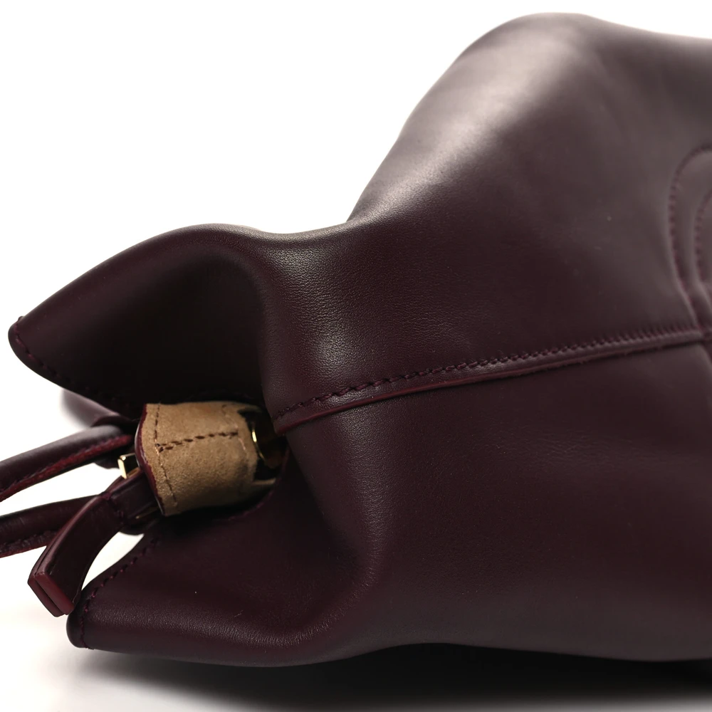 Lushentic Grade Paseo Bag - Small Burgundy Shiny Nappa Calfskin Leather - Image 4