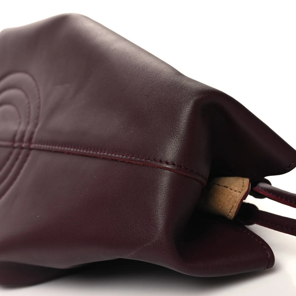 Lushentic Grade Paseo Bag - Small Burgundy Shiny Nappa Calfskin Leather - Image 5