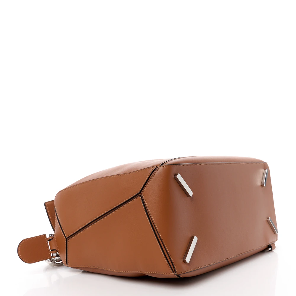 Lushentic Puzzle Bag - Large Tan Calfskin Leather - Image 6