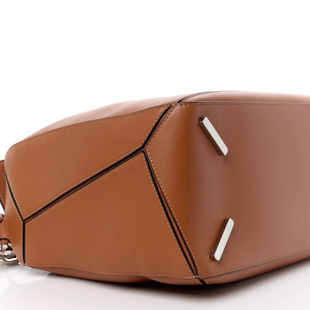 Lushentic Puzzle Bag - Large Tan Calfskin Leather - Image 4