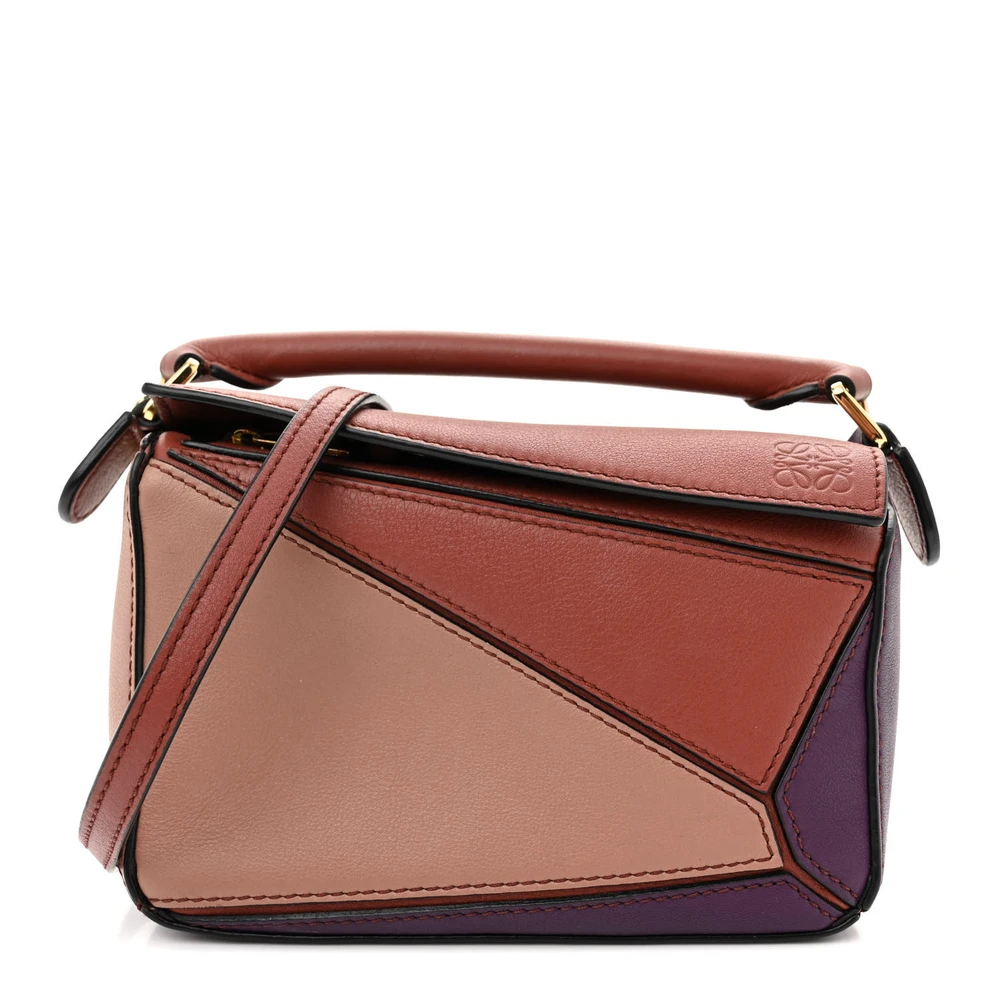 Lushentic Loewe Puzzle Bag Mini Spice Pumpkin Calfskin Leather Front