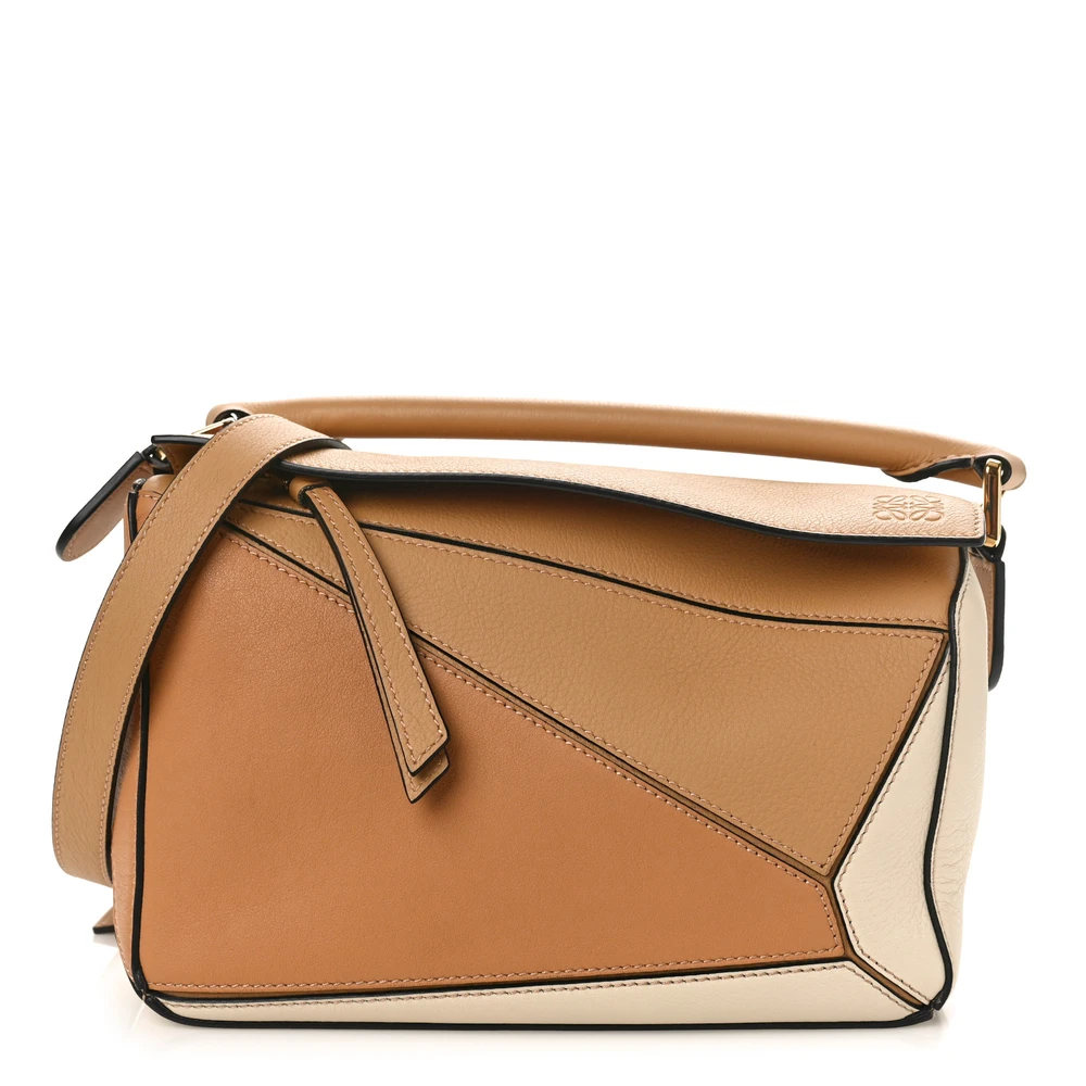 Lushentic Loewe Puzzle Bag Small Dune Warm Desert Calfskin Leather Front