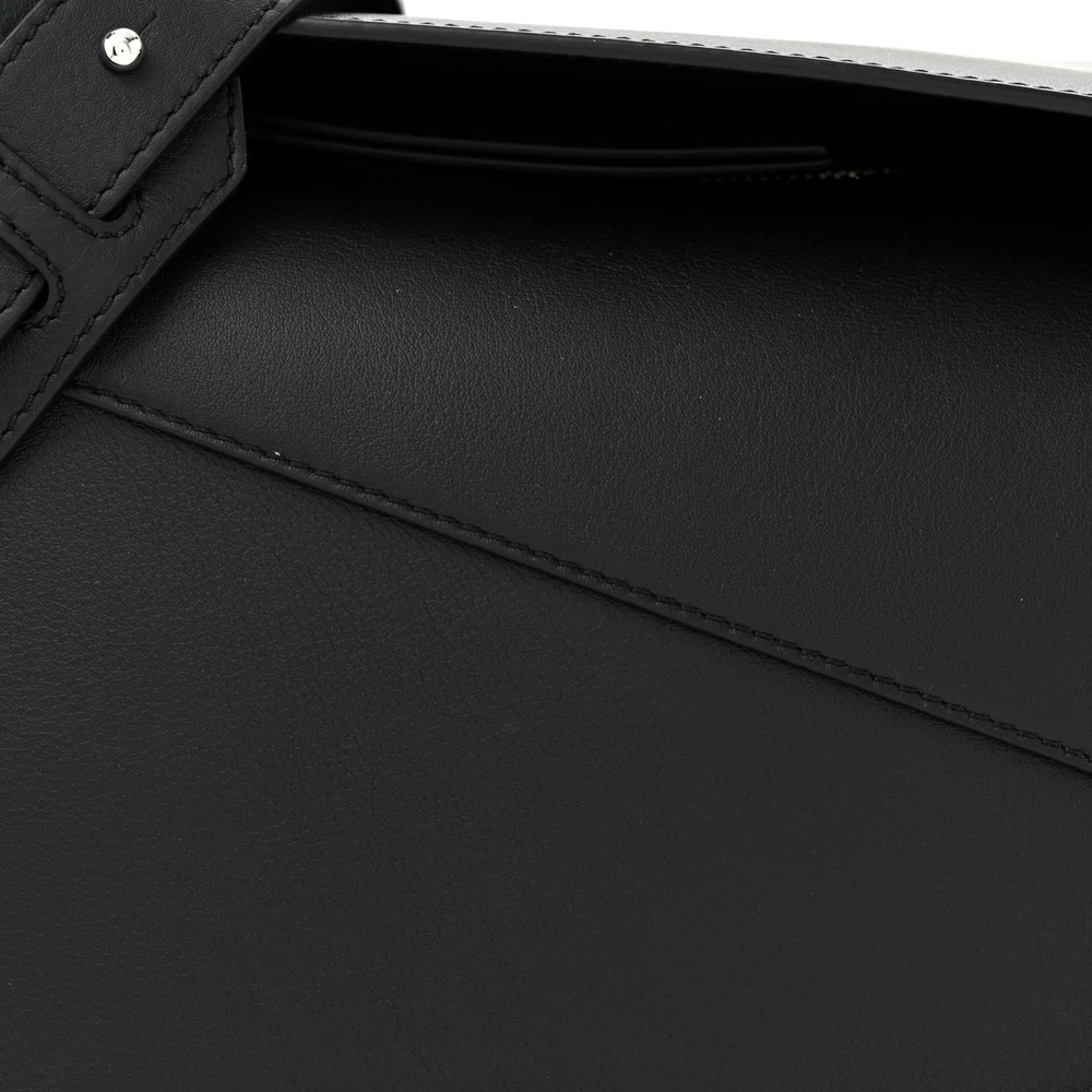 Lushentic Replicas Puzzle Edge Bag Medium Black Calfskin Leather - Image 8