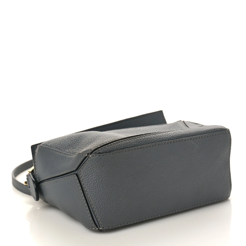 Lushentic Grade Bags - Puzzle Edge Mini in Gunmetal Calfskin Leather - Image 6