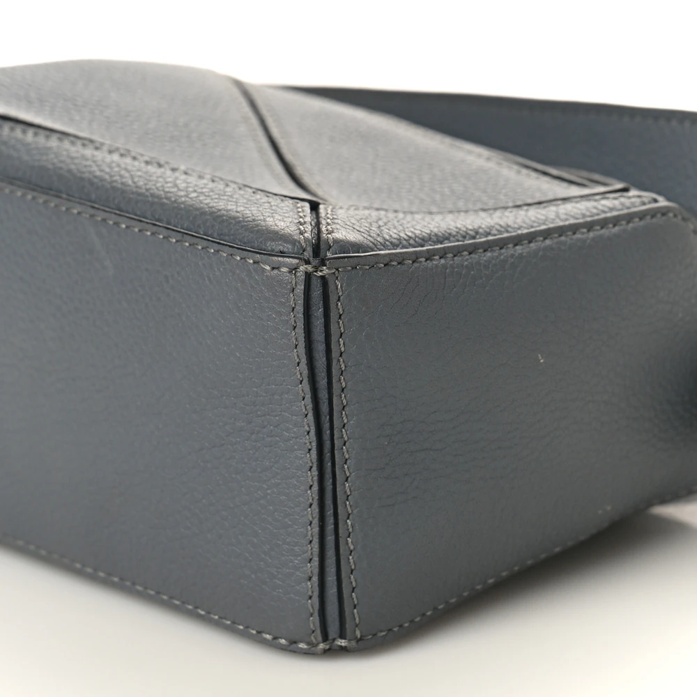 Lushentic Grade Bags - Puzzle Edge Mini in Gunmetal Calfskin Leather - Image 5