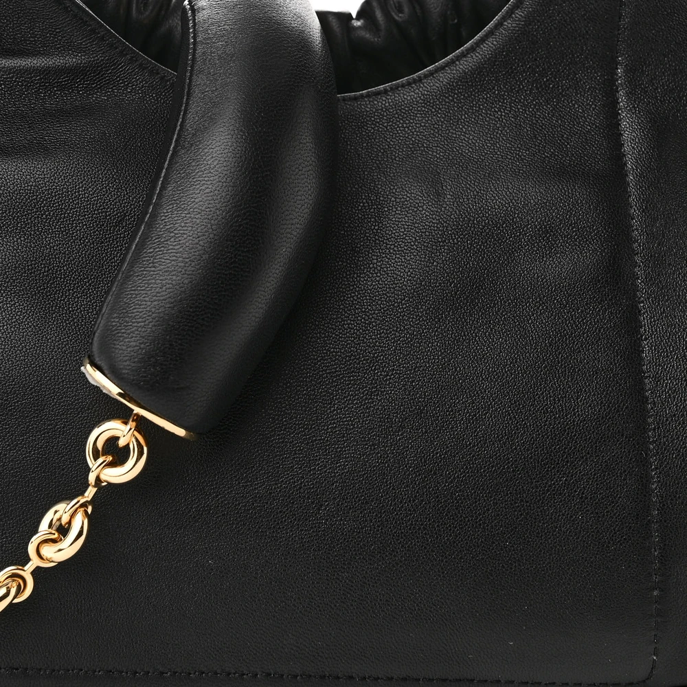 Lushentic Grade Bags: Mini Squeeze Bag in Black Nappa Leather - Image 8